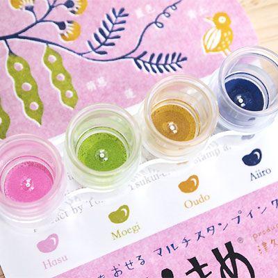 TSUKINEKO バーサクラフト そらまめ ハイカラ （ 蓮 萌葱 黄土 藍色