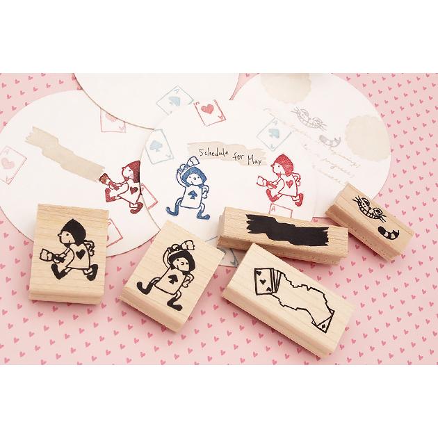 消しゴムはんこ ラバースタンプ 消しゴムスタンプ tugumi トランプの枠