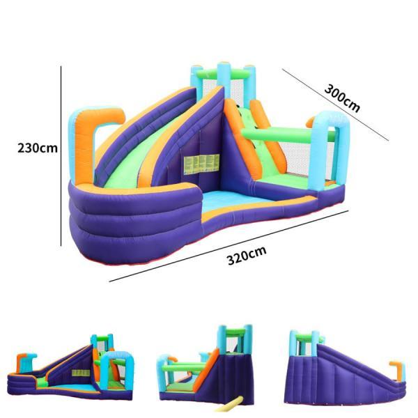 （新品,未開封） 大型 プール エアー 遊具 滑り台 ビニールプール 大型プール トランポリン すべり台 大型遊具 キッズハウス プレイハウス 【PET6164217775】(21892円)