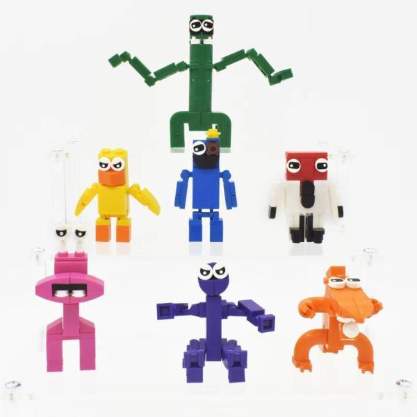 特価商品 ブロック レゴ互換 ゲーム ウィキ ブルー ファットマン Roblox game おもちゃ rainbowfriends レインボーフレンズ 誕生日 プレゼント 7体セット｜karakarashopping｜04