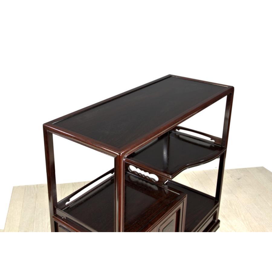在庫新品 唐木 飾り棚 茶棚 紫檀 蒔絵 藤原作 巾75cm 大阪唐木 在庫新品 唐木 飾り棚 茶棚 紫檀 蒔絵 藤原作 巾75cm 大阪唐木