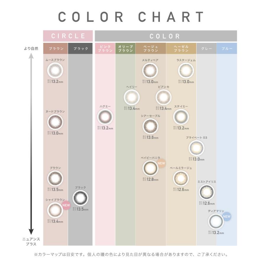 カラコン ワンデー レヴィア 1day 度あり 度なし ReVIA 1箱10枚 DIA 14.1mm ナチュラル｜karakon｜21