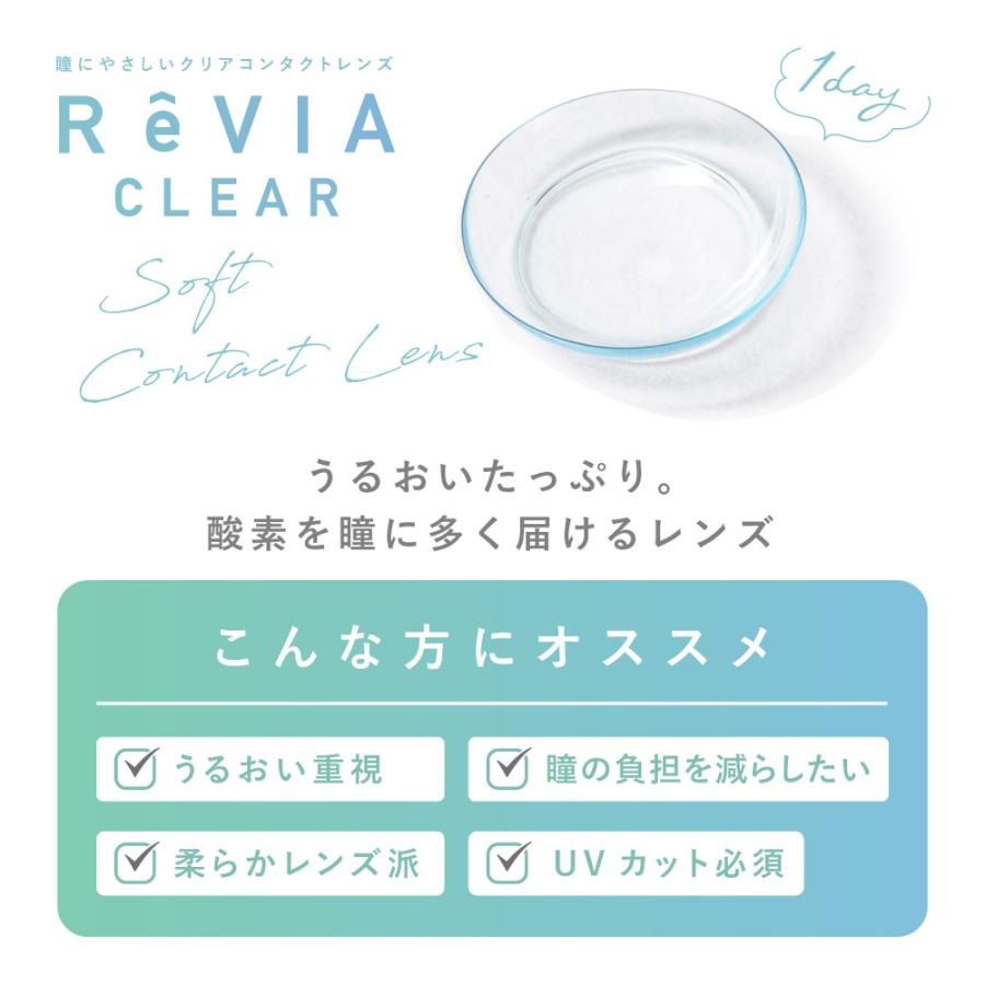 クリアコンタクト ワンデー レヴィア クリアワンデー 1箱30枚 ReVIA CLEAR 1day｜karakon｜09