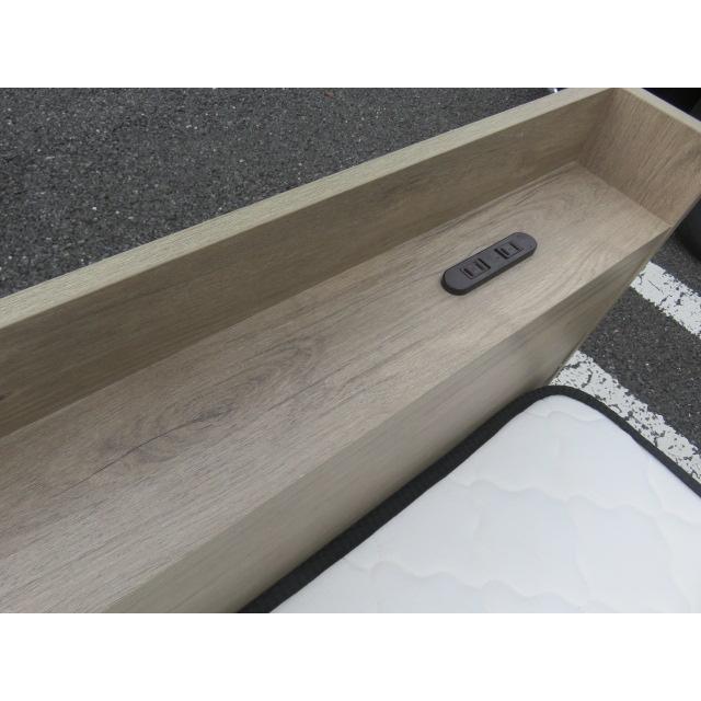 中古品 セミダブルベッド マットレス付き 収納付き 1200×2100×240 セミダブルベット 家具 寝具｜karakurirecycle｜09