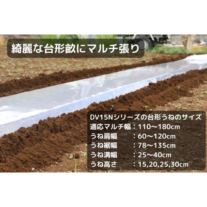 トラクター用うねたてマルチ 台形うね整形器＋マルチ 自宅配送