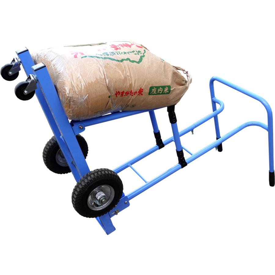 米袋積み台　お米専用カート　台車　稲刈り　籾摺り 米袋積み台 お米専用カート 台車 稲刈り 籾摺り