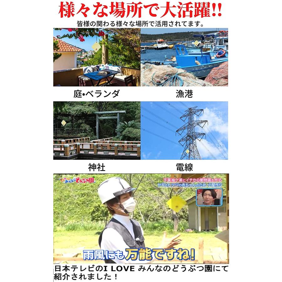 ☆お試し価格3680円→2680円     　☆果樹園 畑 カラスよけ 対策 カラス撃退 ゴミ置き場 対策に!　特殊な反射光と靡く音で撃退！ 5枚（53ｘ7cm）｜karasu-buster｜17