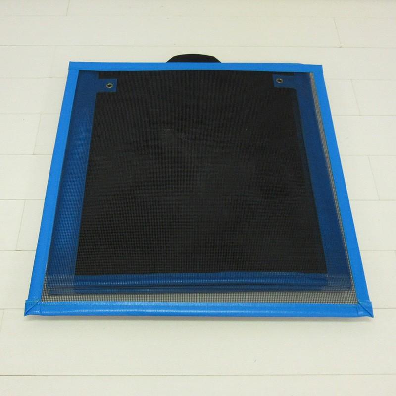 折りたたみ カラス除けネット 70cm×70cm×70cm ブルー ゴミ箱 ダストボックス カラス対策 ごみ枠 ごみ収集 からすよけ 猫除け 鳩除けの画像