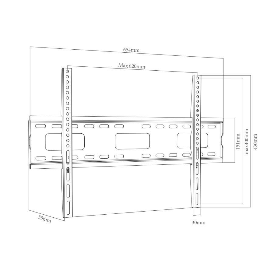 ～70V型対応 壁掛金具 ハヤミ工産 ハヤミ工産 ?70V型対応 壁掛金具 （角度調整タイプ