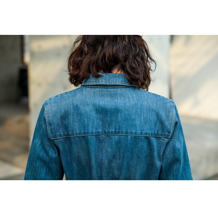 デニムワンピース コーデ 40代 ガウンワンピース 民族 長袖 チャイナ シャツワンピース ロング トレンチコート レディース 春 40代 50代 ドレスシャツ スカート pr04nv7 003 Selfy 通販 Yahoo ショッピング