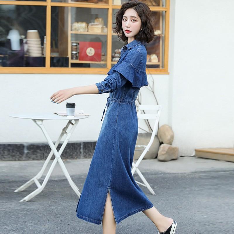 デニムワンピース コーデ 40代 5部袖 ガウン トレンチ ワンピース レトロ フリルトップス Aライン きれいめワンピース 代 30代 50代 チャイナ ドレス シャツ pr04nv7 019 Selfy 通販 Yahoo ショッピング