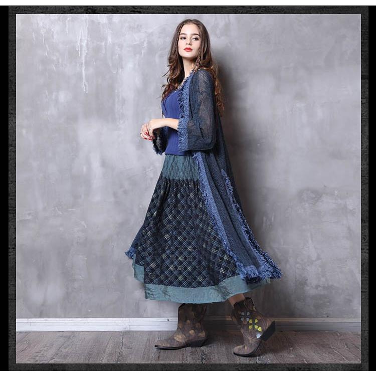 デニムワンピース コーデ 40代 ガウンワンピース 40代 レトロ オリジナル 民族風 チャイナ マキシ デニムジャケット 長袖 刺繍 ガウンコート 民族衣装 pr04nv7 075 Selfy 通販 Yahoo ショッピング