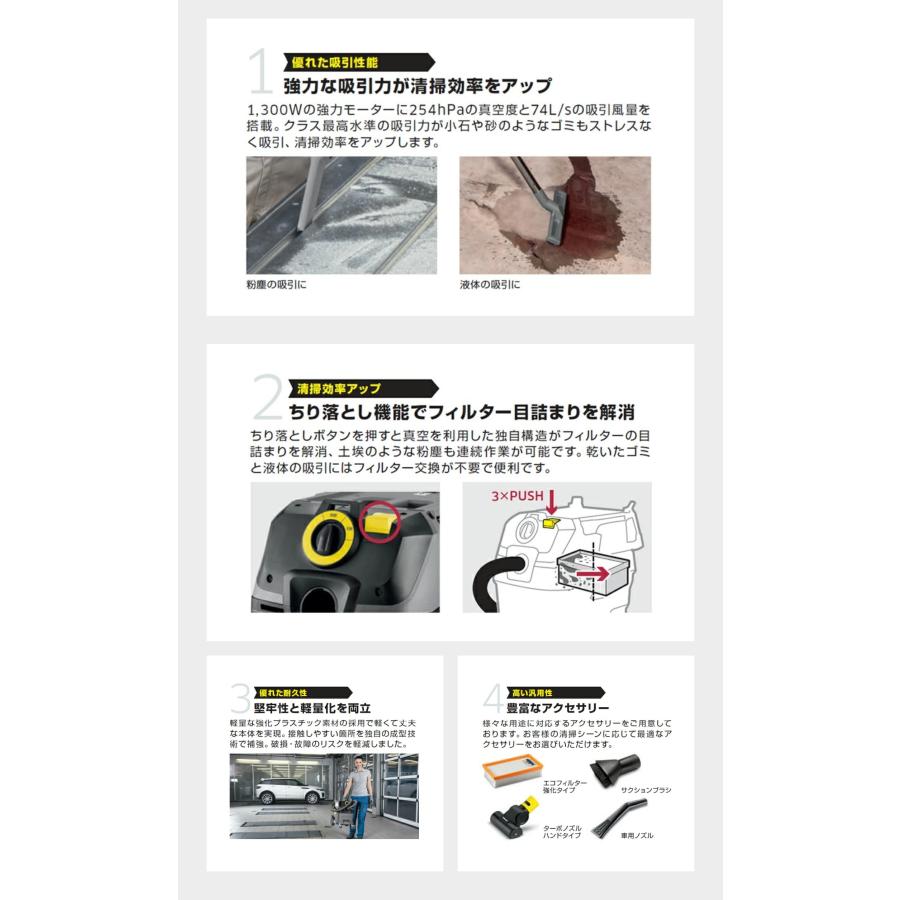ケルヒャー 業務用 乾湿両用クリーナー NT 30/1 Ap : ケルヒャー ケルヒャー 業務用 乾湿両用クリーナー NT 30/1 Ap : ケルヒャー
