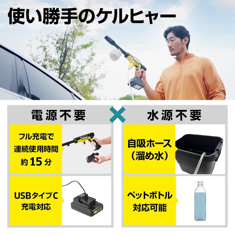 ケルヒャー（KARCHER） 【公式アウトレット】モバイル高圧洗浄機 OC 5