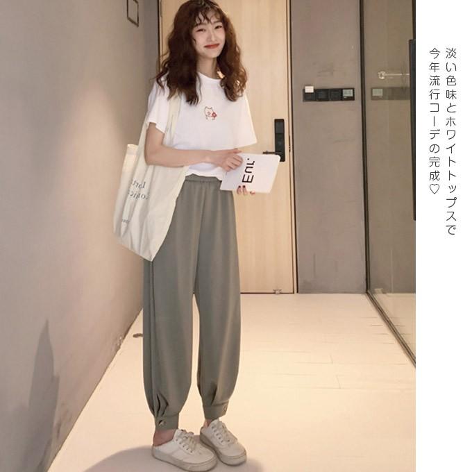 ジョガーパンツ レディース ボトムス ウエストゴム スソシボリパンツ ボタン付き ウエストゴム ポケット付き 伸縮性 10bl85 夏黎 通販 Yahoo ショッピング