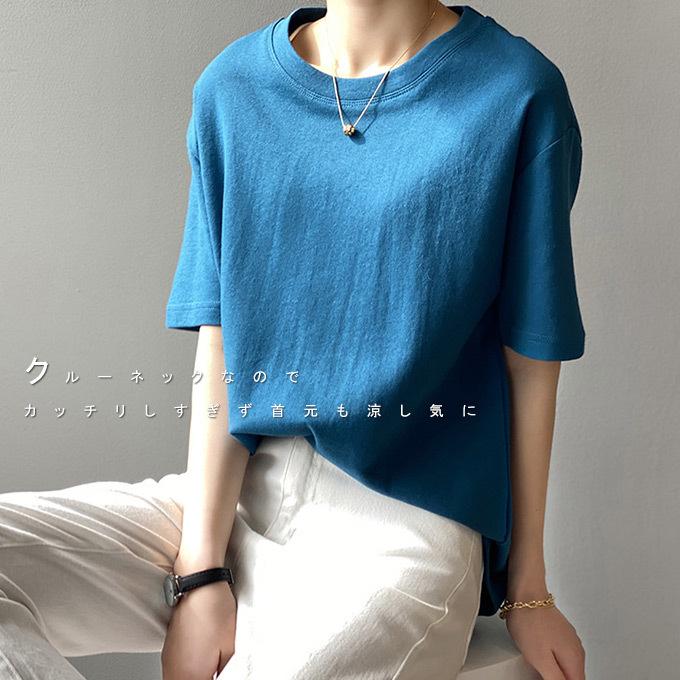 カットソー レディース 半袖 五分袖 Tシャツ トップス コットン 夏コーデ レディース 母の日 21 11tt9591 夏黎 通販 Yahoo ショッピング