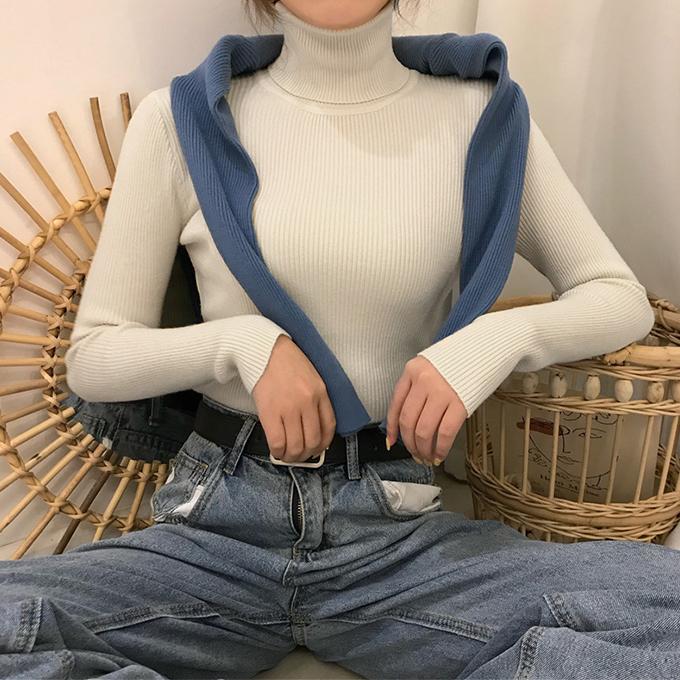 KAREI 全品Point10倍!最大倍率50% ニット ハイネック リブニット KAREI 全品Point10倍!最大倍率50% ニット ハイネック リブニット