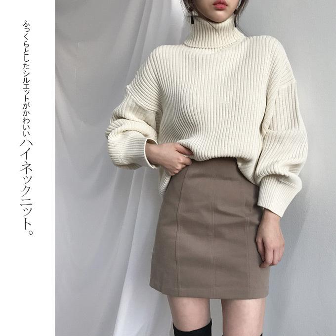 全品Point10倍!最大倍率50% ニットセーター レディース ハイネック 