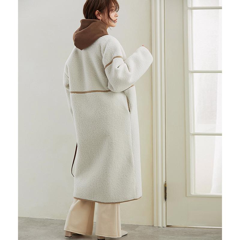 KAREI 全品Point10倍!最大倍率50% ノーカラーボアコート レディース