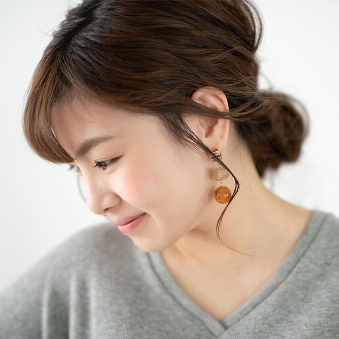 ピアス レディース 大ぶり 大理石風 アクセサリー マーブル模様 組み合わせ 小顔効果 揺れる 小物 結婚式 アクセサリー プレゼント ブラウン グリーン 37ca7064 夏黎 通販 Yahoo ショッピング