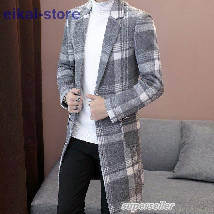 お洒落無限大 チェスターコート メンズ ビジネスコート チェック柄 ピーコート Pコート トレンチコート ラシャ 大きいサイズ コート ロング メルトン 細身 通勤 紳士服 在庫残りわずか Www Amussol Org Do