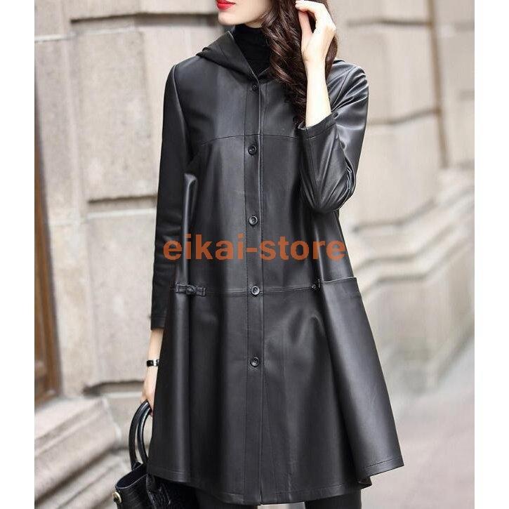 人気ブランドの 本革 ロングコート ジャケット トレンチコート レディース ラム革レザーコート ジャケット トレンチコート レディース ラム革レザー コート ラムレザー 21ファッション 冬 秋 春 母の日 大きいサイズ アウター コート アウター Photosauthentiques Fr