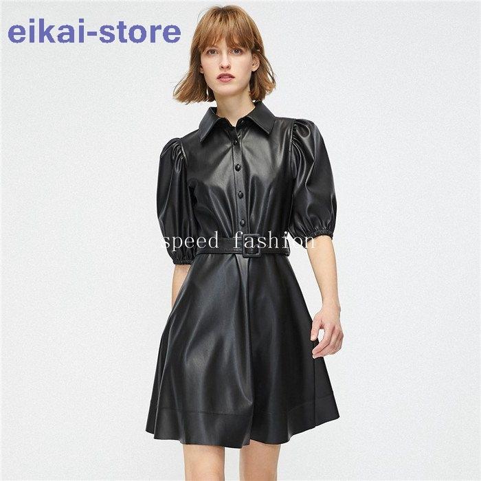 格安 購入 ワンピース レディース Puレザーワンピース Puレザー フレアワンピース シャツワンピース 30代 40代 ファッション 女性 ミニ丈 無地 きれいめ 半袖 Zj11 Kai 5734ohjxz Karendo 通販 Yahoo ショッピング 通販 アウトレット Paynow