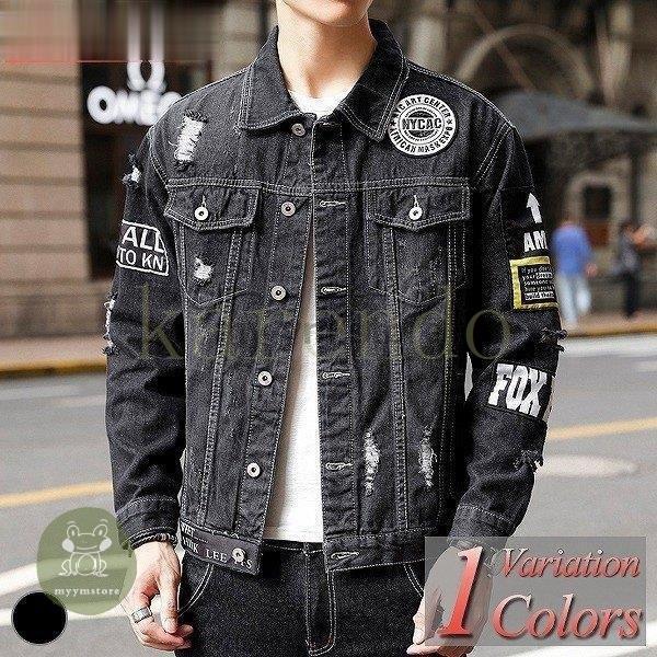 楽天スーパーセール ジャケット デニム ブルゾン ジャンパー Gジャン メンズ デニムジャケット ジャケット ジャンパー デニム Gジャン メンズ デニムジャケット 大きいサイズ おしゃれ ジップアップ オールシーズン アメカジ ダメージ ヴィンテージ ジャケット