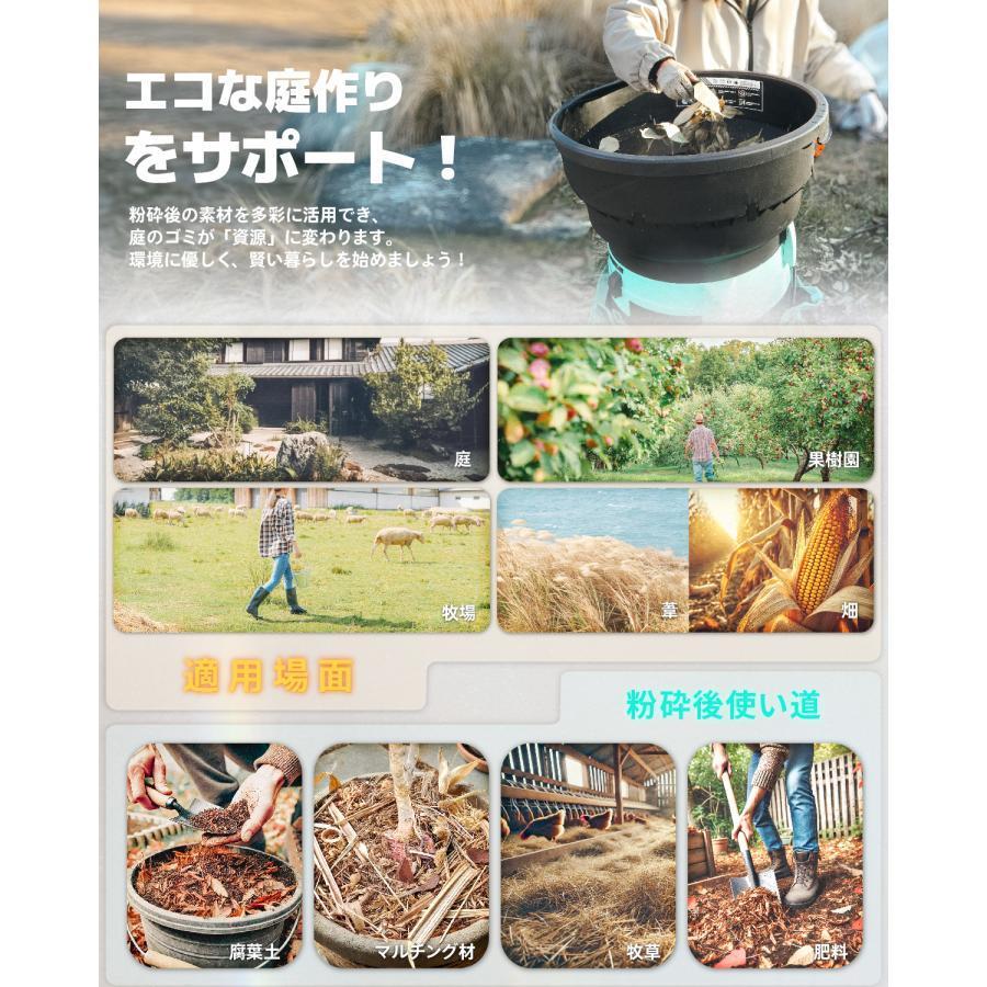 Kareyou リーフシュレッダー 葉っぱ粉砕機 電動粉砕機 1150W 葉 草