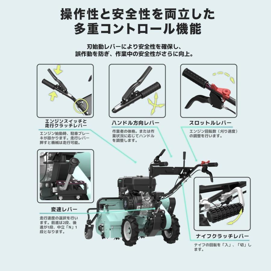 ハンマーナイフモア 自走式草刈機 650mm刈幅 270cc高出力 42枚Y型刃 Kareyou 自走式草刈機 ハンマーナイフモア自走式 エンジン 草刈機 刈込