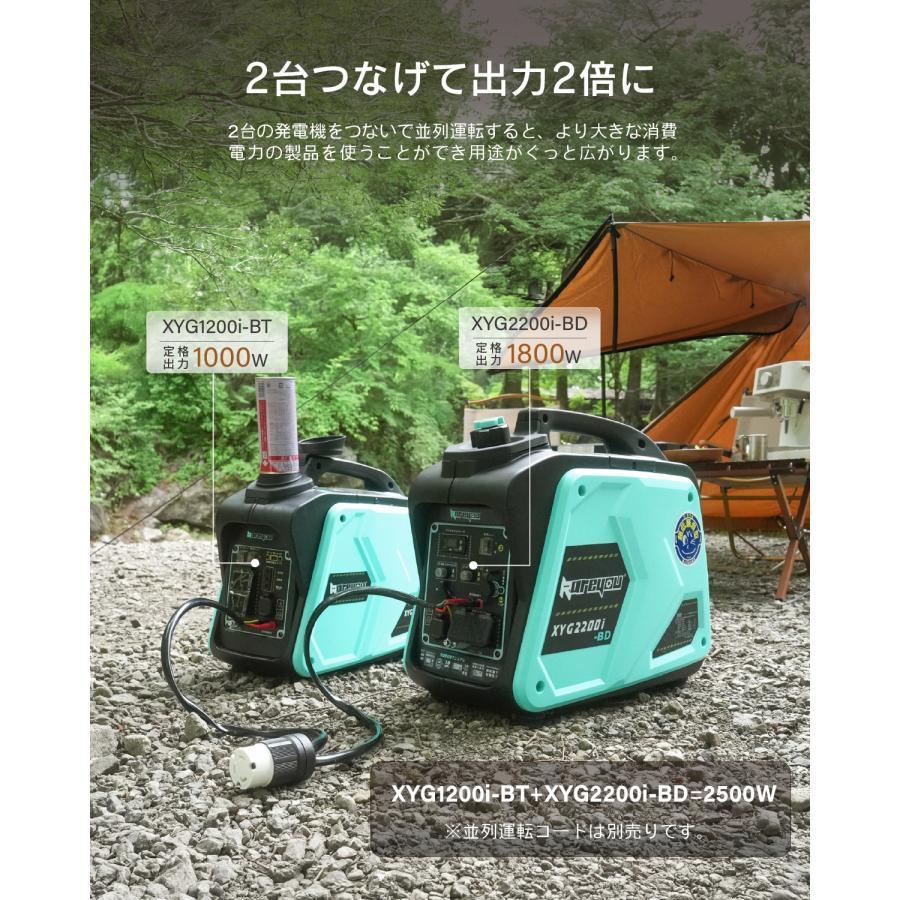 Kareyou カセットボンベ式発電機 インバーター発電機 2.2kVA ガス