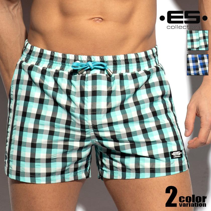 EScollection/イーエス・コレクション SQUARED SWIM SHORTS スイムウェア サーフパンツ ボードショーツ メンズ水着 海水パンツ 海パン 男性水着 ビーチウェア EScollection/イーエス・コレクション SQUARED SWIM SHORTS スイム
