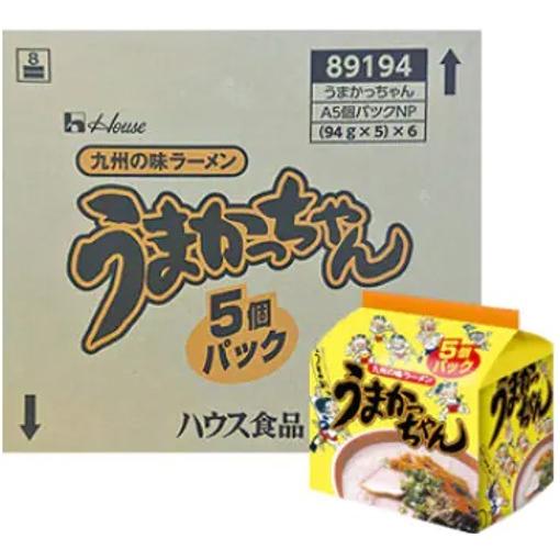 うまかっちゃん 九州の味ラーメン 5食入×6個パック 30食 袋麺 ハウス食品｜karimerobox｜02