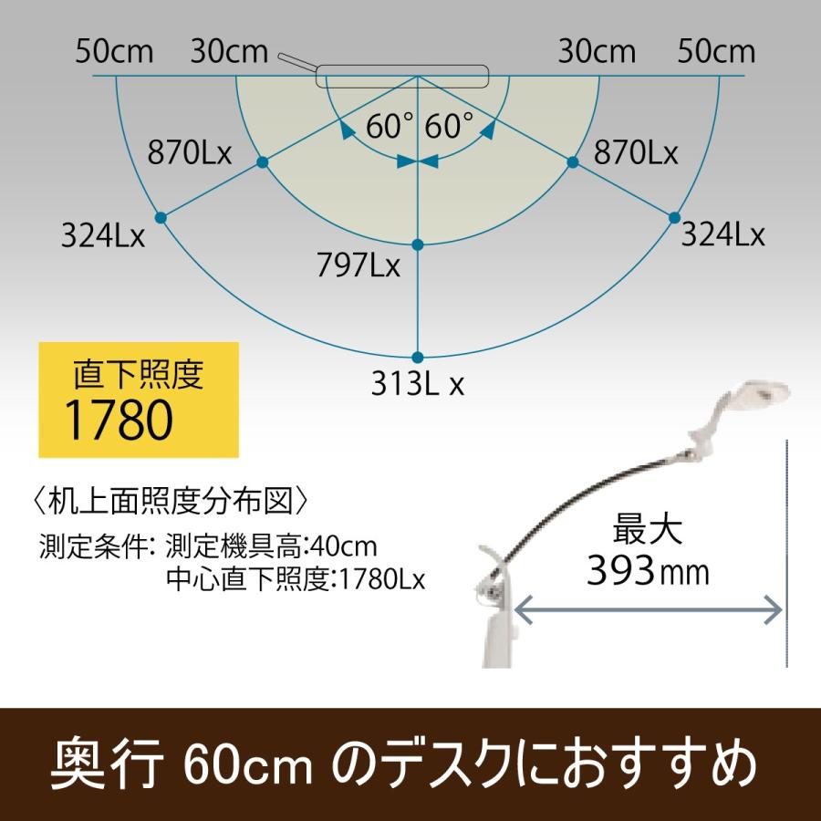 カリモク デスクライト ディズニーモデル KS0156AH ミッキー ホワイト色 LED調光 学習机 ライト 子供 勉強 おしゃれ スタンドライト クランプ取付 karimoku｜karimokutokuyaku｜05