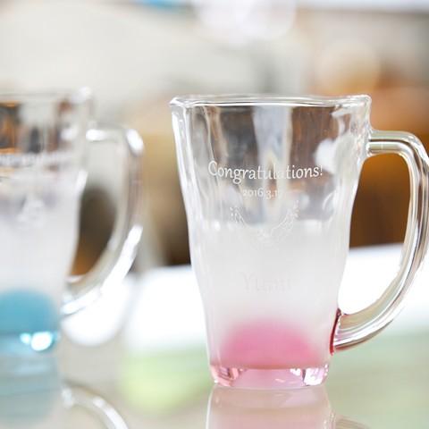 ビアマグ　ビールグラス　名入れ　グラス　プレゼント　ギフト　泡立ちビアマグ ハートエンジェル | 東洋佐々木ガラス | 03