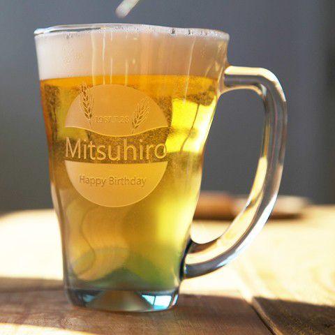 ビアグラス　名入れ　プレゼント　ギフト　泡立ちビアマグ 麦 | 東洋佐々木ガラス | 03