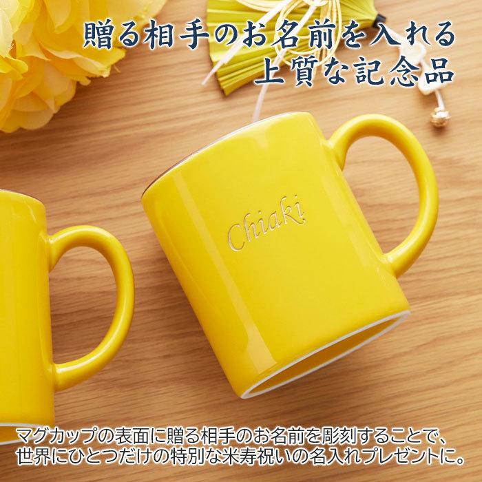 マグカップ　名入れ　プレゼント　ギフト　波佐見焼　米寿祝い　傘寿祝い　長寿祝い　名入れ 米寿マグカップ 波佐見焼 | 名入れギフトKARIN | 02