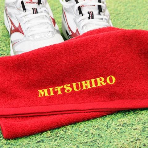 名前入り タオル フェイスタオル 名前刺繍 名入れ プレゼント ギフト 刺繍で名入れ カラータオル | 名入れギフトKARIN | 04