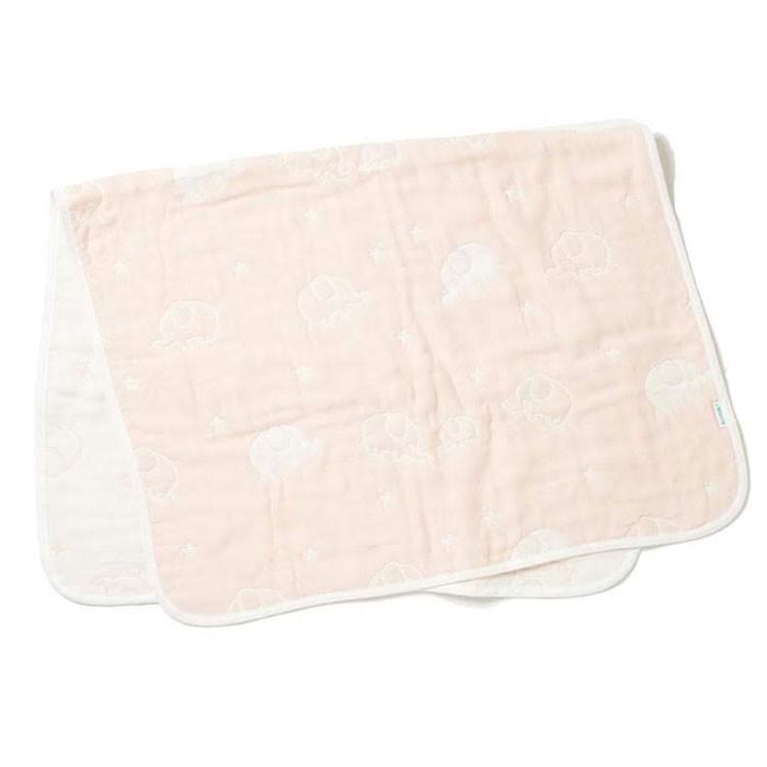 名前入れ　出産祝い　ブランケット　おくるみ　名前刺繍　名入れ　プレゼント　ギフト　名前入り 出産祝い 6層ガーゼ ブランケット ジャガード織 ぞうさん柄 | 名入れギフトKARIN | 05