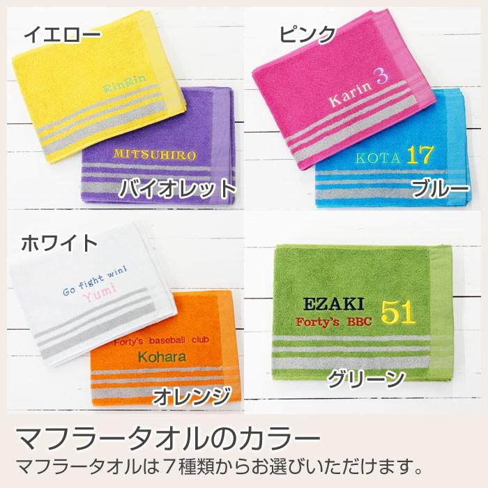 名入れギフトKARIN 名入れ スポーツタオル マフラータオル 名前入り