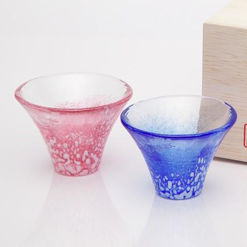 お猪口　名入れ　プレゼント　ギフト　招福杯　富士山　木箱入り | 東洋佐々木ガラス | 05