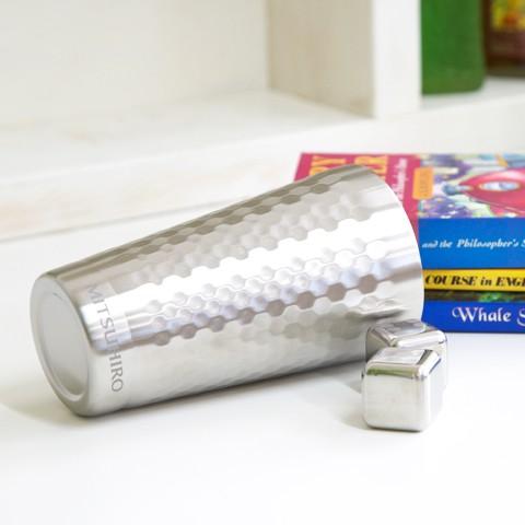 タンブラー　二重断熱　カップ　名入れ　プレゼント　ギフト　二重断熱　名入れタンブラー　アイスキューブ付 | 山勝 美濃陶苑 | 01