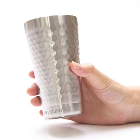 タンブラー　二重断熱　カップ　名入れ　プレゼント　ギフト　二重断熱　名入れタンブラー　アイスキューブ付 | 山勝 美濃陶苑 | 03