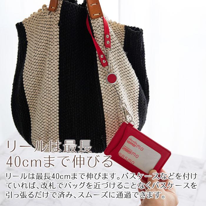 パスケース　ケース　定期入れ　キーホルダー　入学祝い　誕生日　プレゼント　ギフト　名入れパスケース＆リールキーホルダー  レザー カラフル Laser | 名入れギフトKARIN | 11