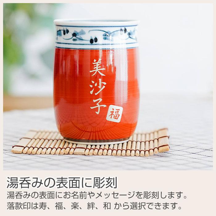 湯呑み　湯飲み　カップ　名入れ　プレゼント　ギフト　名入れ 波佐見焼 菊地紋 金彩 湯呑み 木箱入り　還暦祝い　古稀　喜寿　傘寿 | 名入れギフトKARIN | 12