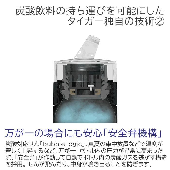 名入れ　ボトル　水筒　ステンレス　炭酸対応　誕生日　入学祝い　プレゼント　ギフト　名入れマイボトル TIGER 炭酸対応ボトル 480ml MKB-T481 laser | 名入れギフトKARIN | 10