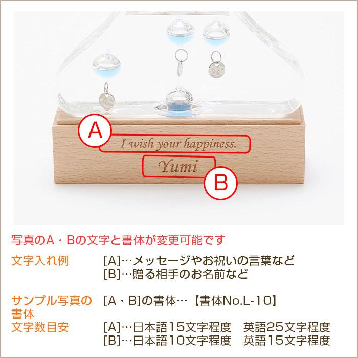 温度計　室温計　名入れ　プレゼント　ギフト　名入れ ガラスフロート温度計 富士山 Laser　誕生日プレゼント　退職祝い　記念品 | 名入れギフトKARIN | 09