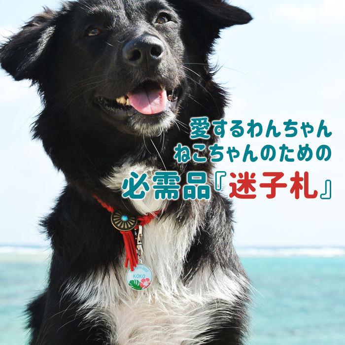 オリジナル迷子札　オリジナルデザイン　ネームタグ　ドックタグ　犬　猫　小型犬　中型犬　大型犬　オリジナルデザインで作れるペット用迷子札 丸型 | 名入れギフトKARIN | 02