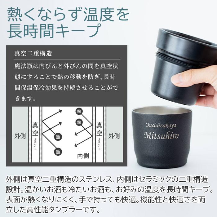 名入れ　焼酎タンブラー　ステンレス　プレゼント　ギフト　おうち居酒屋 焼酎タンブラー 270ml 名入れ焼酎タンブラー 真空断熱構造 魔法瓶 ピーコック UL | 名入れギフトKARIN | 03