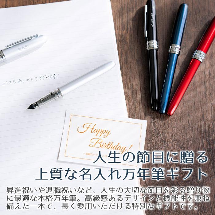名入れ　万年筆　ペン　高級筆記具　プレゼント　ギフト　名入れ万年筆 プラチナ プレジール 全４色 UL　昇進祝い　退職祝い　誕生日 | プラチナ万年筆 | 05
